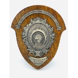 Oak presentation shield