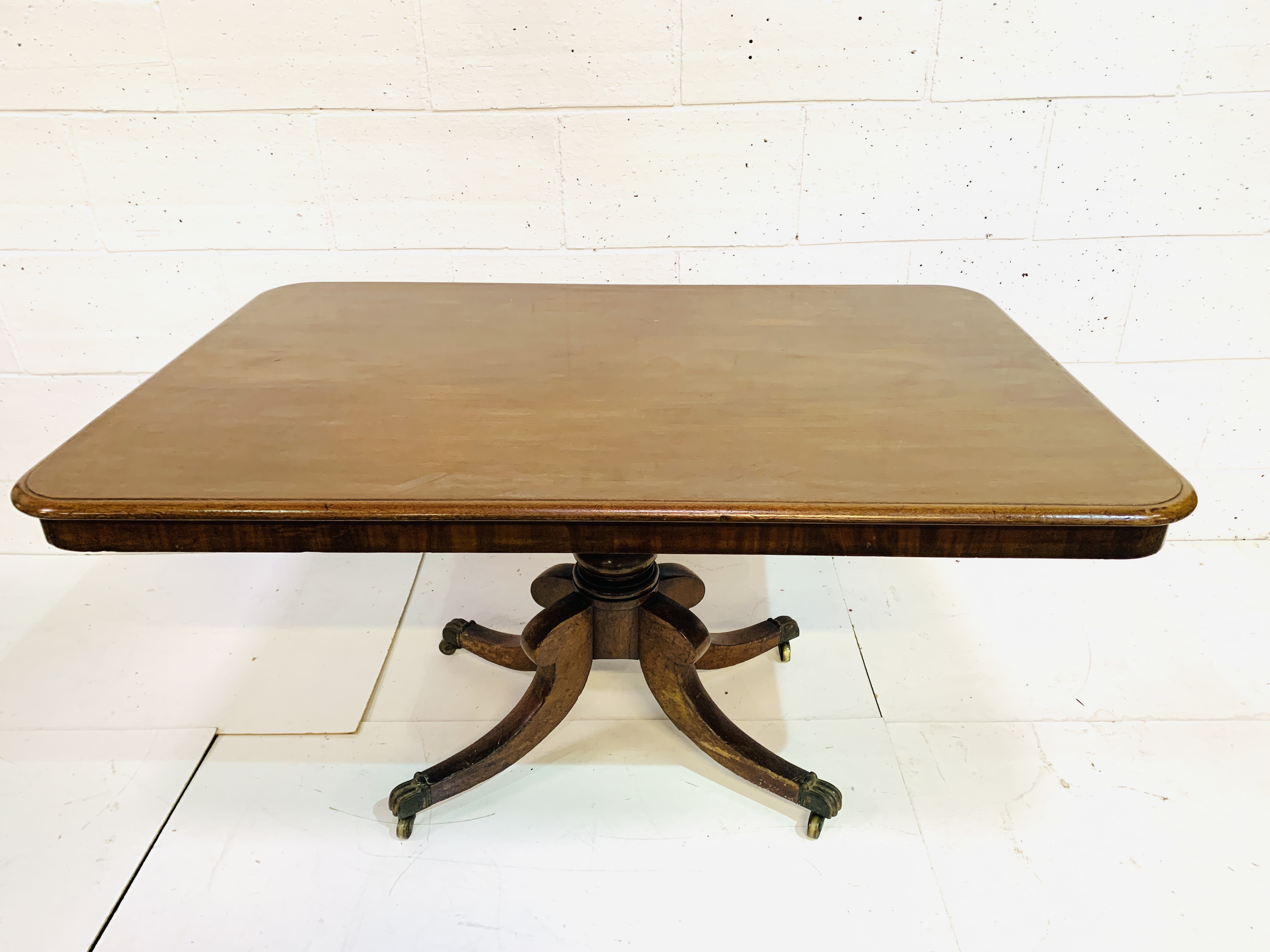 Mahogany tilt top breakfast table