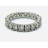 White gold and diamond eternity ring