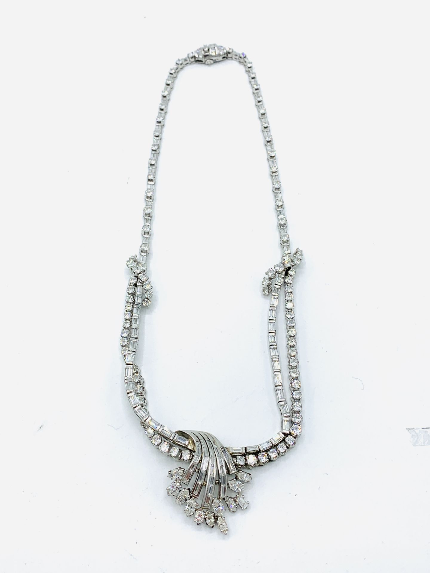 White gold diamond necklace - Image 6 of 10