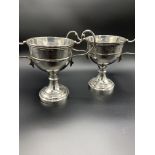 Two silver plate trophies both engraved "Baghdad Royal Horse Show 1934"