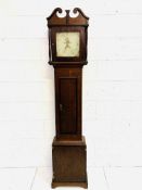 Mahogany long case clock