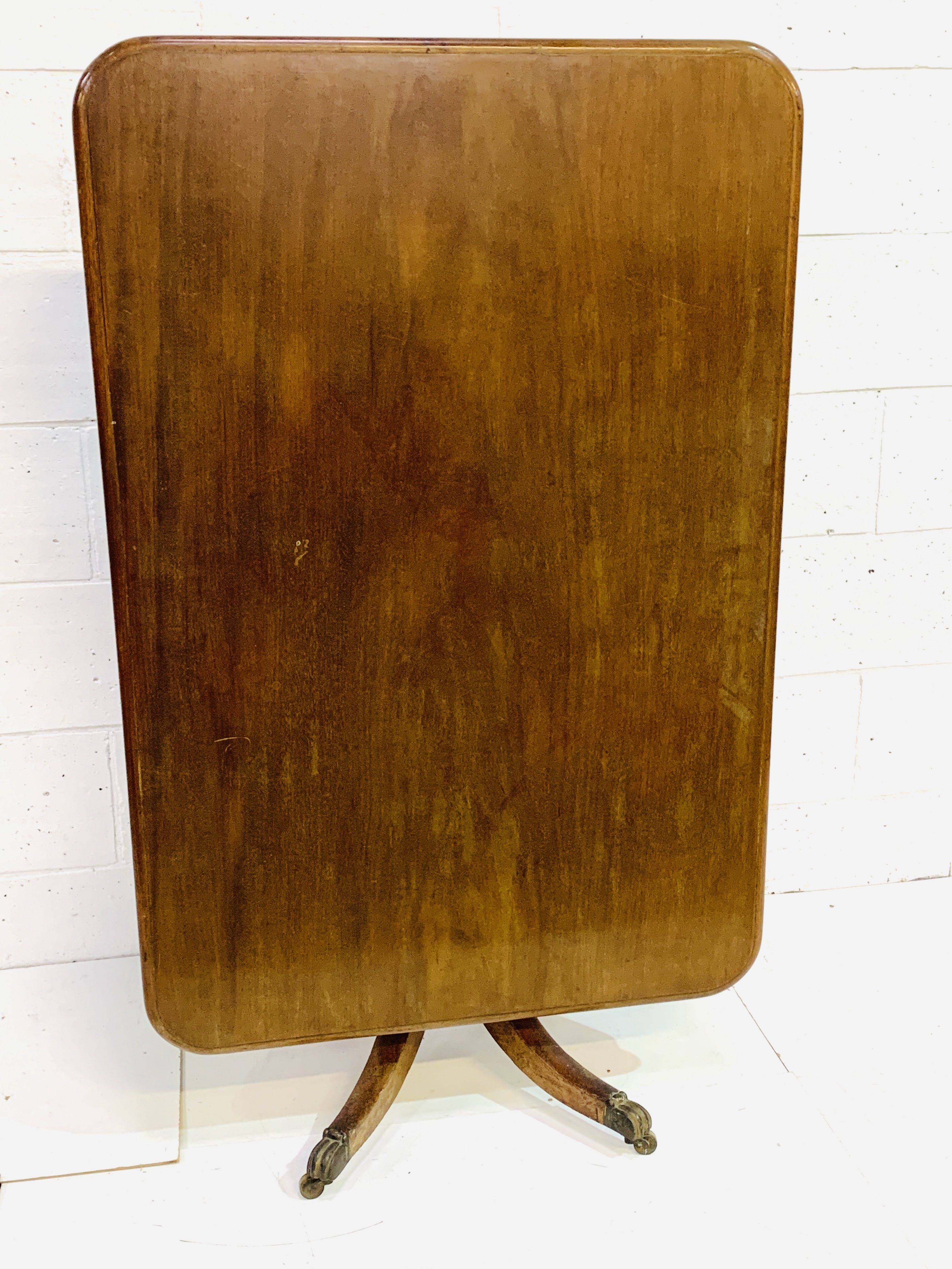 Mahogany tilt top breakfast table - Image 4 of 4