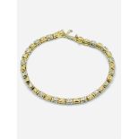 18ct gold and diamond tennis bracelet