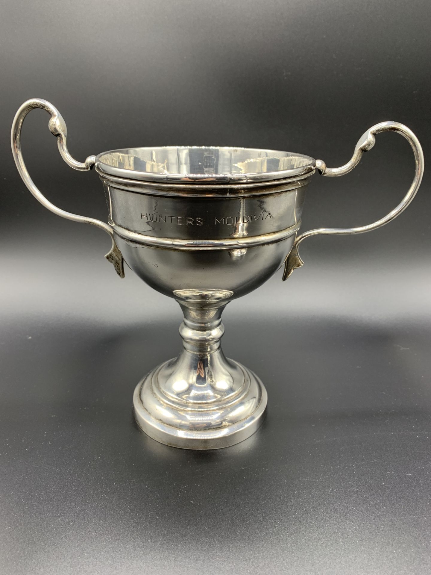 Two silver plate trophies both engraved "Baghdad Royal Horse Show 1934" - Image 4 of 6