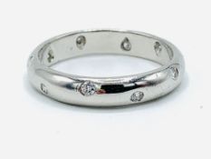 Tiffany platinum diamond band ring