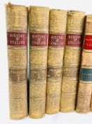 Smollett's The History of England, 1841; Hallam's Literary History; and five Waverley Novels