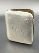 Sterling silver cigarette case by H.J.Cooper
