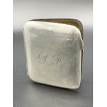 Sterling silver cigarette case by H.J.Cooper