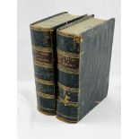 The New Testament in Welsh, 2 volumes leather bound, 1863