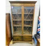 Mahogany Edwardian bookcase.