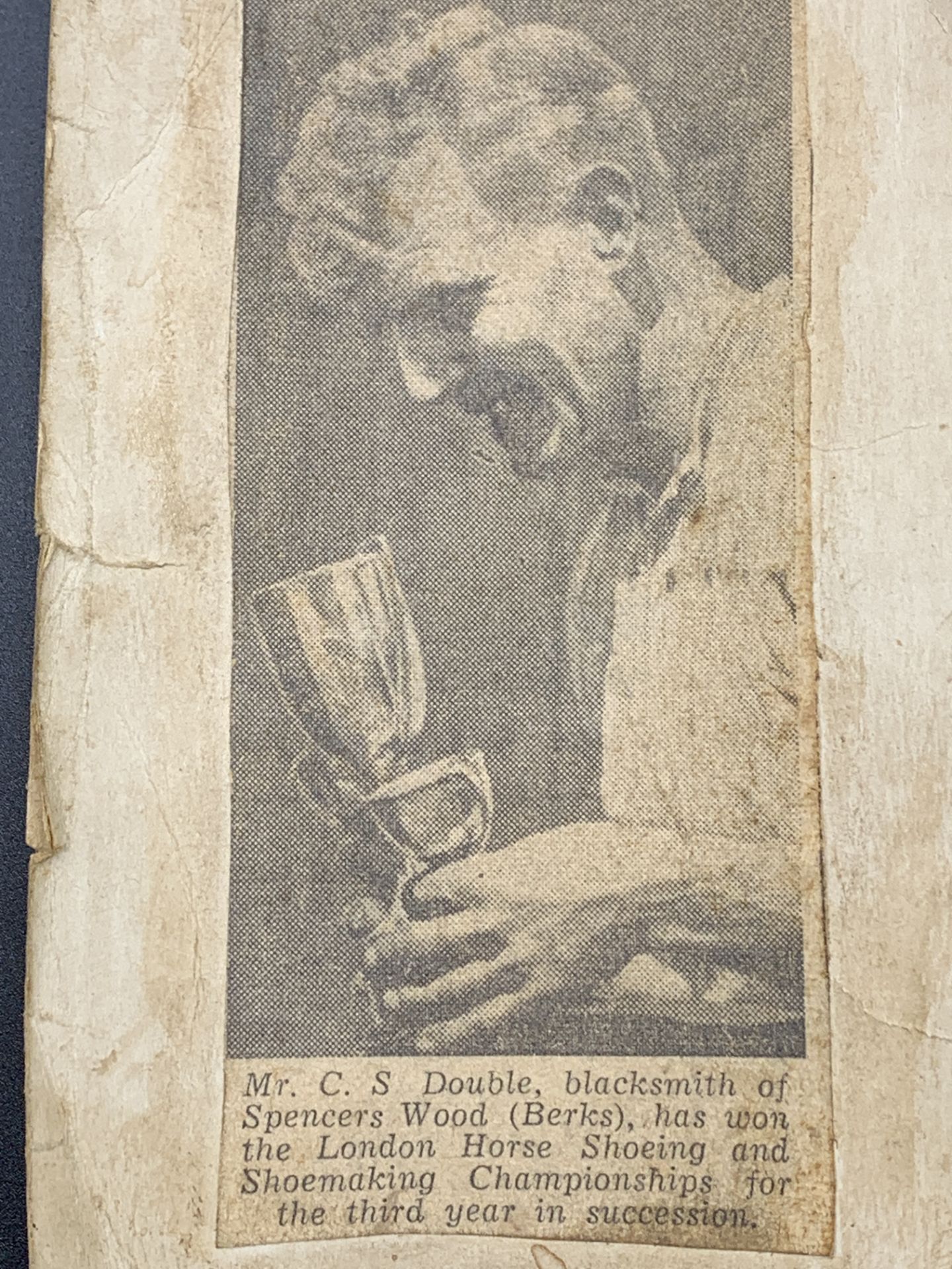 Silver trophy inscribed "Horse Shoeing & Horse Shoe Making Championship of London & District" - Image 3 of 4
