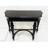 Ebonised writing table