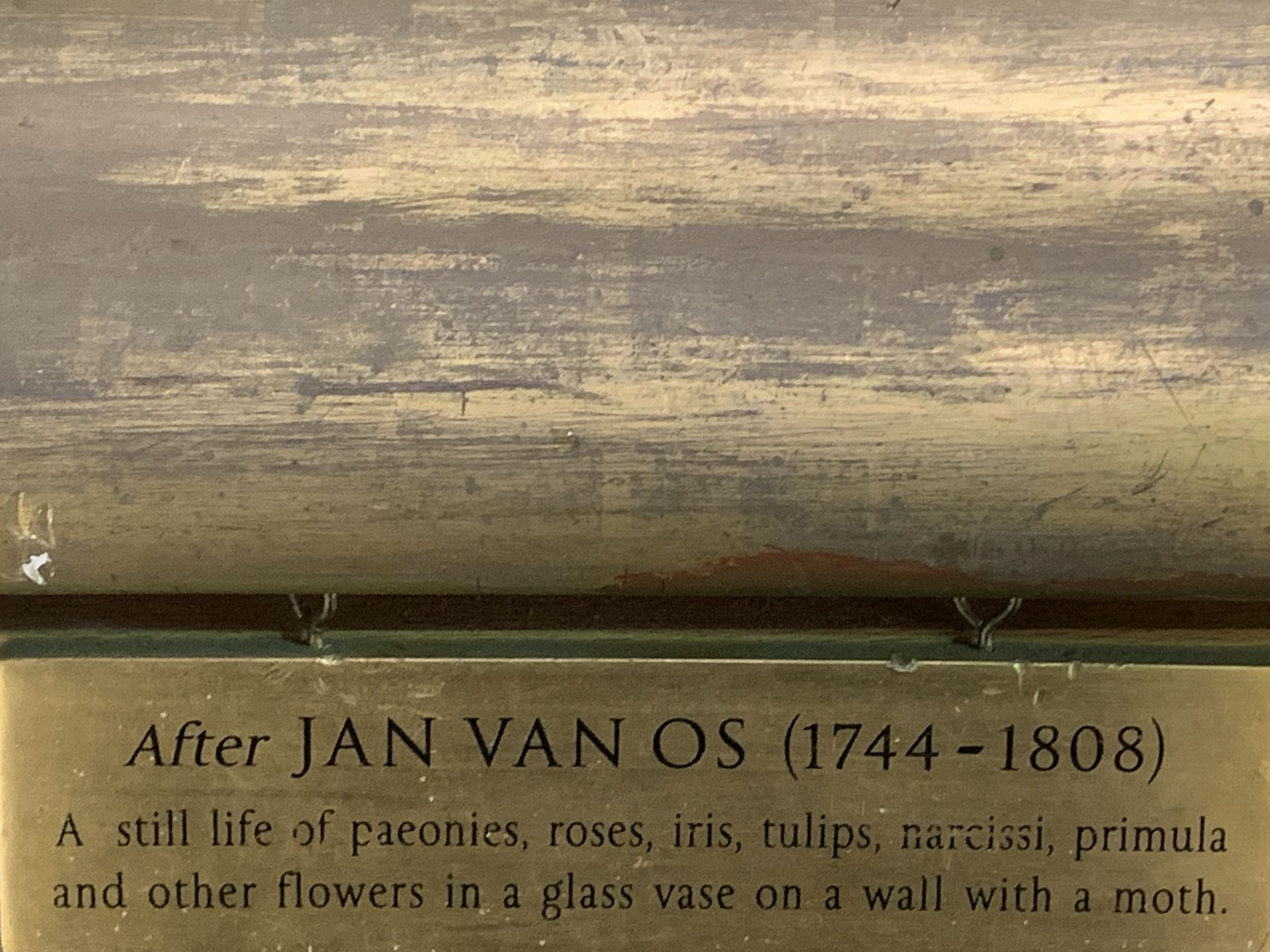 Heavy gilt framed oil on canvas still life flowers after Jan Van Os - Image 4 of 4