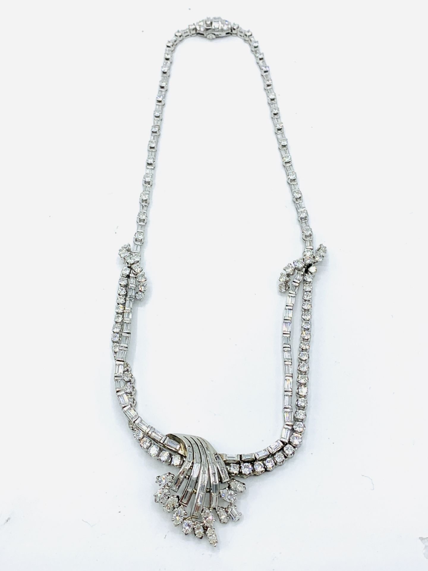White gold diamond necklace - Image 2 of 10