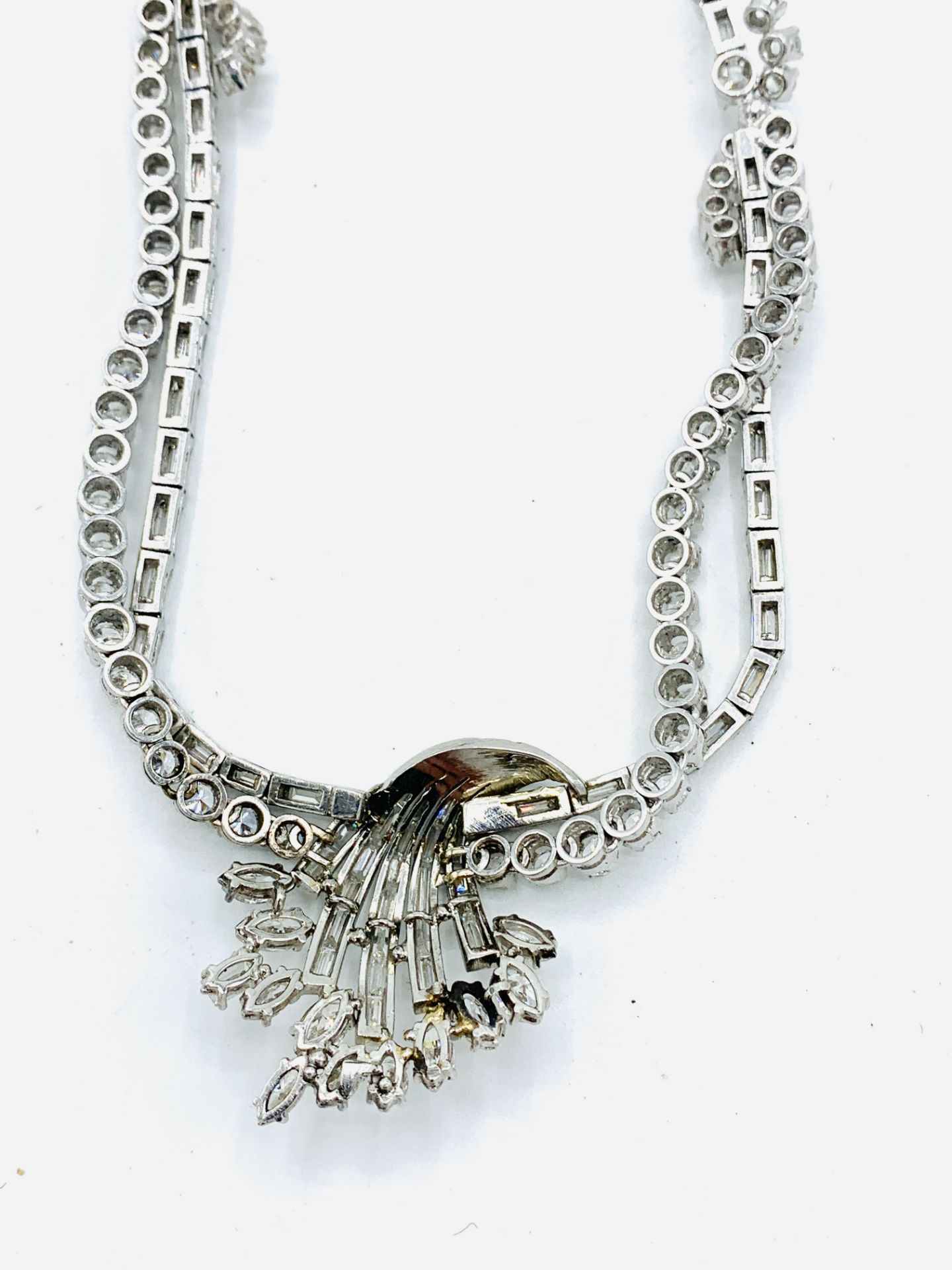 White gold diamond necklace - Image 7 of 10