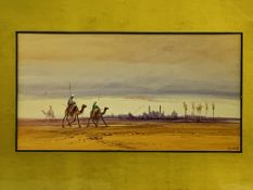 Gilt framed and glazed watercolour signed D H Pinder