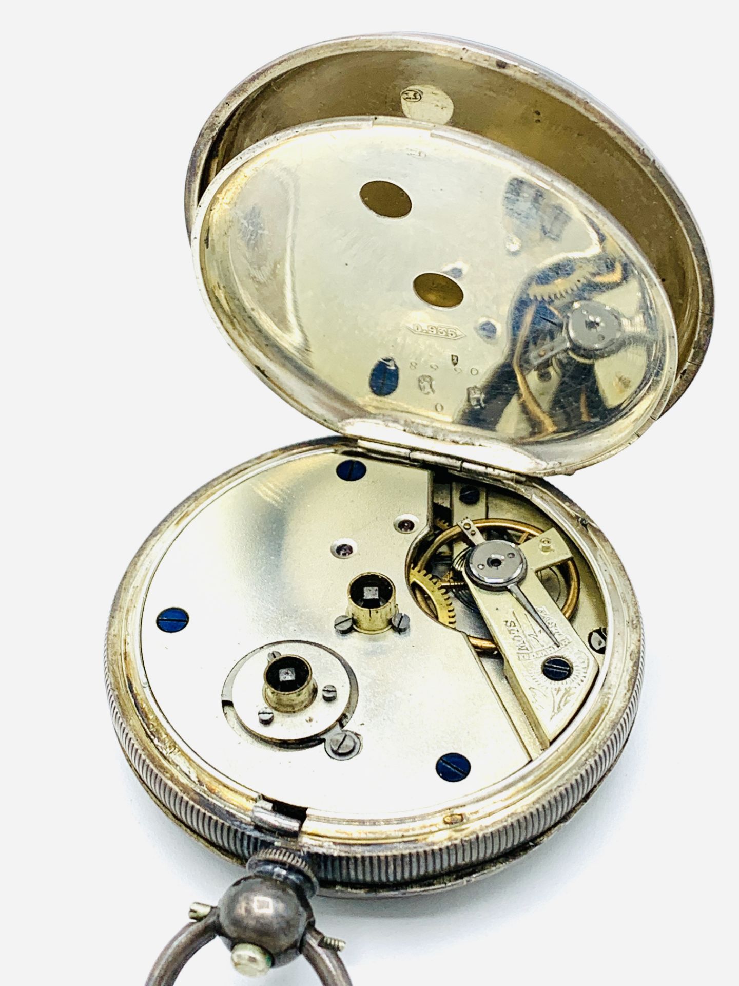 Silver cased pocket watch by A G Masgall, The Ideal, Middlesbrough - Image 4 of 5