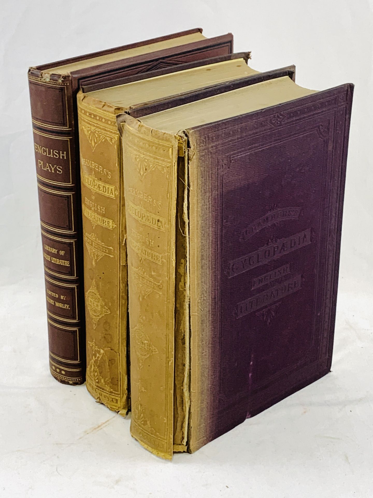 Three illustrated Victorian editions of English Literature.
