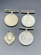 Two WWII 1939-1945 War Medals and a 1939-1945 The Defence Medal