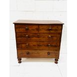 Mid-19th Century flame mahogany chest of drawers