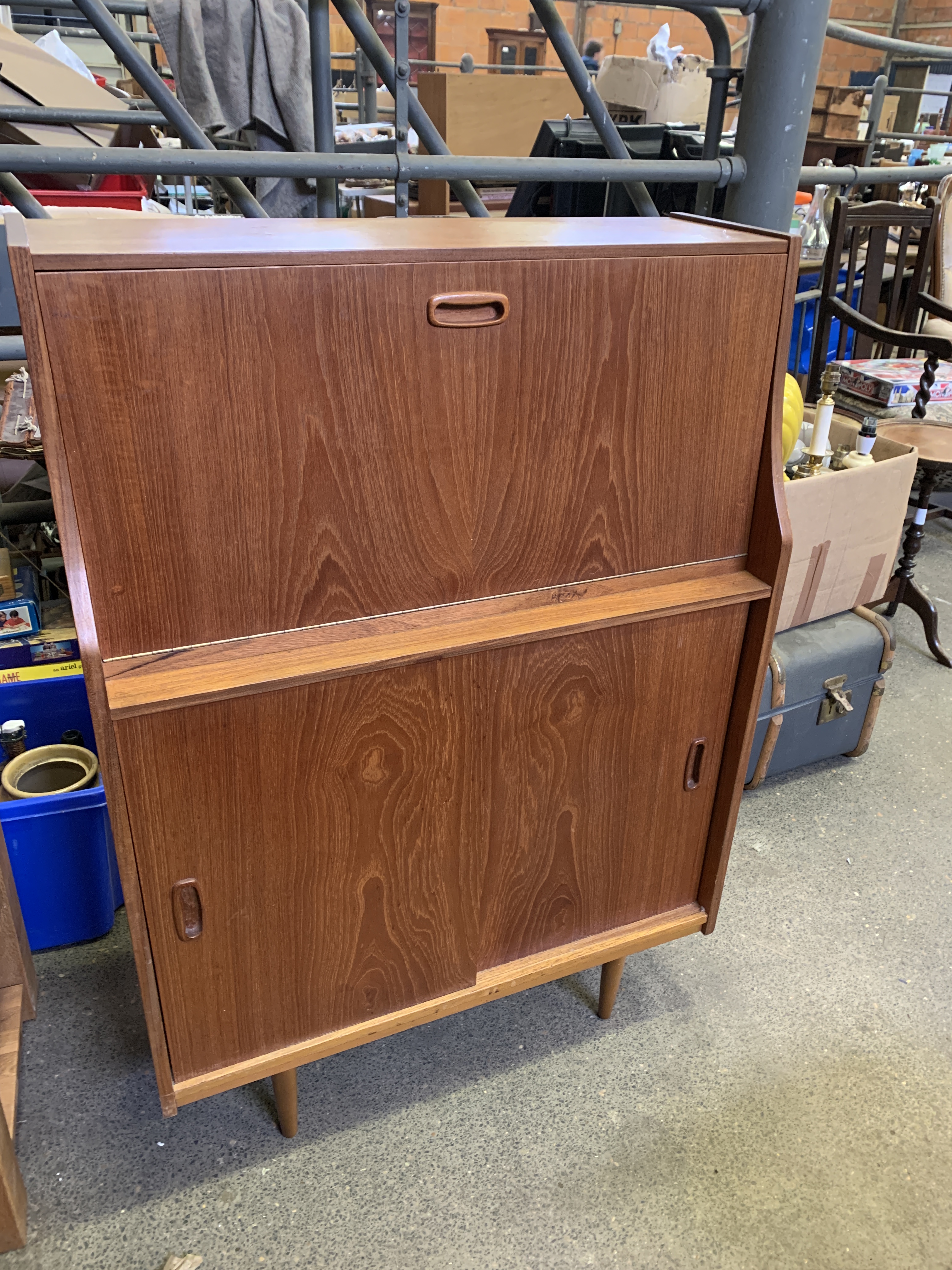 G-plan-style teak cocktail/drinks cabinet