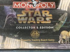 Monopoly Star Wars Collector's Edition, brand new and cellophaned.