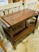 Mahogany 2 tier "rise and fall" trolley