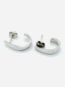 9ct white gold earrings