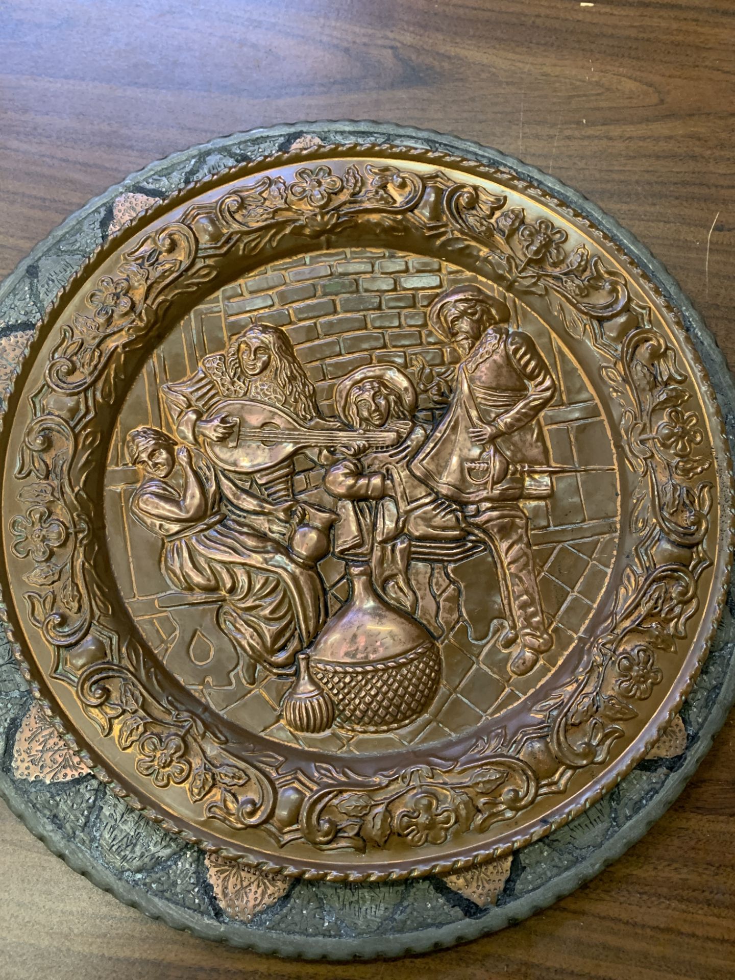 Two metal wall plates - Image 2 of 2