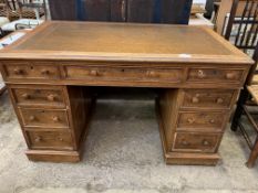 Mahogany pedestal desk