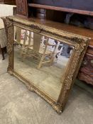 Large ornate gilt framed wall mirror