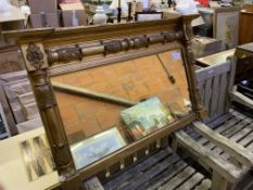 Decorative gilt framed over mantel mirror