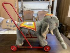 Merrythought push along elephant child's walker.