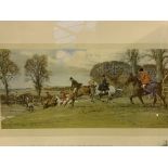 Two Hunting prints, two Snaffles prints and other paintings
