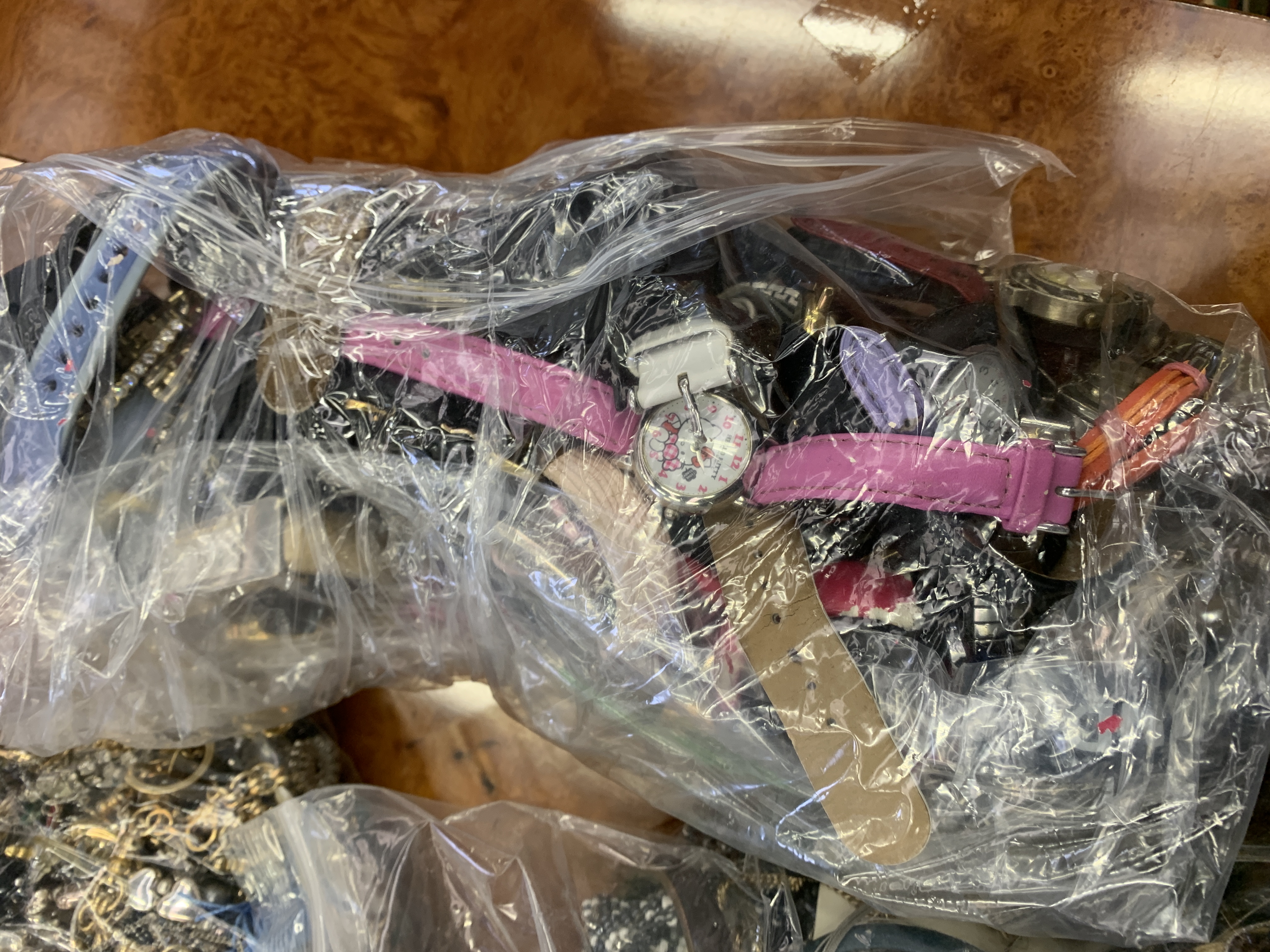 Three bags of costume jewellery and watches - Image 3 of 4