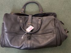 Large leather holdall