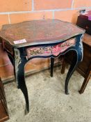 French style ebonised occasional table