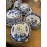 Part Booths Willow pattern dinner service