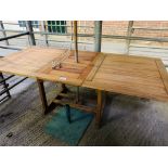 FSC teak garden table