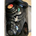 Suitcase containing approximately 300 7 inch singles