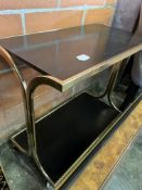 Gilt metal framed trolley