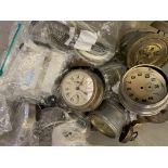 A large quantity of clock accessories,