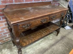 Victorian oak buffet