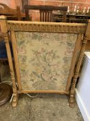 Oak framed tapestry fire screen