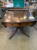 Mahogany drop end sofa table