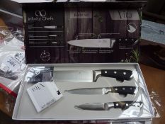 Infinity Chefs three piece knife set.
