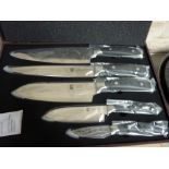 Five piece knife set