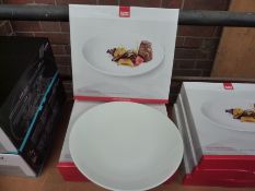 Three boxes of Ruhn Rikon two piece set 30cms steak plates.