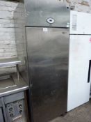 Fosters stainless steel single door upright fridge